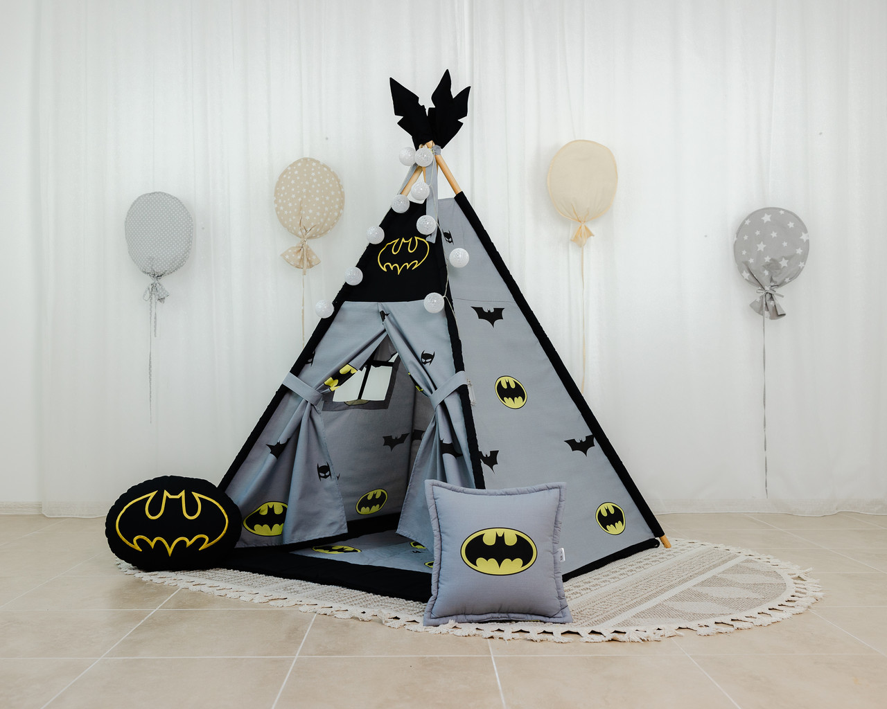 Вігвам для хлопчика сірий Бетмен Супергерой