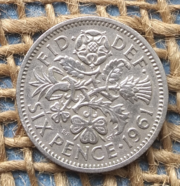 6 пенсiв 1961 року. Велика Британiя, фото 1