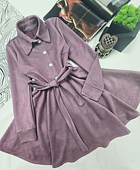 Сукня для дівчинки замш, Тея, розміри 116-164р.