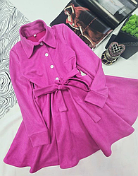 Сукня для дівчинки замш, Тея, розміри 116-164р.