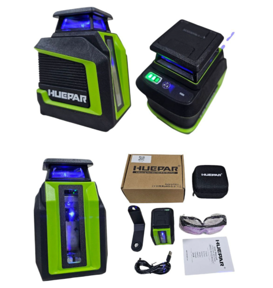 Лазерний рівень Huepar 1D D011CP, фіолетовий промінь, 5 ліній (497010), фото 1