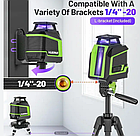 Лазерний рівень Huepar 1D D011CP, фіолетовий промінь, 5 ліній (497010), фото 3