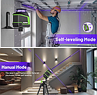 Лазерний рівень Huepar 1D D011CP, фіолетовий промінь, 5 ліній (497010), фото 5