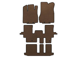Килимки EVA (3 ряди, Коричневий) для Infiniti QX60 2016-2021 рр