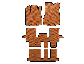 Килимки EVA (3 ряди, Помаранчевий) для Infiniti QX60 2016-2021 рр