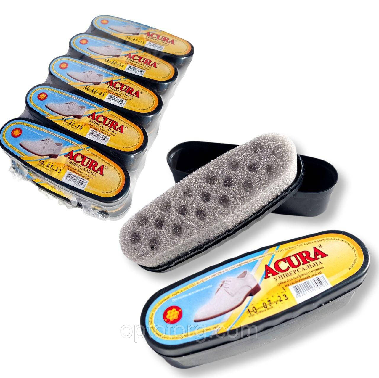 Губка пропитка для взуття Акура ACURA безбарвна овал, фото 1