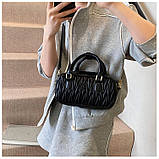 Жіноча сумка 28612 крос-боді чорна, фото 5