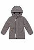 Куртка зимова довга для хлопчика графітова, фото 2