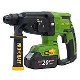 Безщітковий перфоратор акумуляторний SDS-Plus, 2.6 Дж Procraft PHA40 в кейсі, фото 2