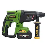 Безщітковий перфоратор акумуляторний SDS-Plus, 2.6 Дж Procraft PHA40 в кейсі, фото 4