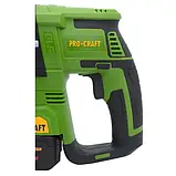 Безщітковий перфоратор акумуляторний SDS-Plus, 2.6 Дж Procraft PHA40 в кейсі, фото 8