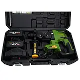 Безщітковий перфоратор акумуляторний SDS-Plus, 2.6 Дж Procraft PHA40 в кейсі, фото 9