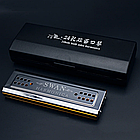 SWAN 24 Hole Tremolo Harmonica Polyphonic Double-side, фото 2