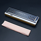 SWAN 24 Hole Tremolo Harmonica Polyphonic Double-side, фото 4