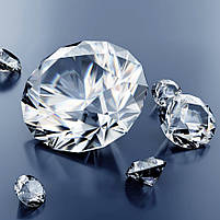 Картина з годинником «Діамантиі» Сучасний настінний декор з безшумним годинниковим механізмом Друк на полотні 100х60см з 2х частин, фото 4