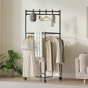 Стелаж для одягу YH9914C, чорний, фото 1