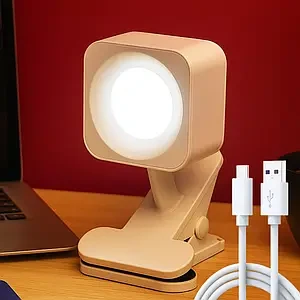 Настільна лампа, що перезаряджається, квадратна CB-8024F, фото 1