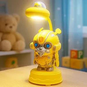 Настільна лампа дитяча робот із стругачкою, фото 1