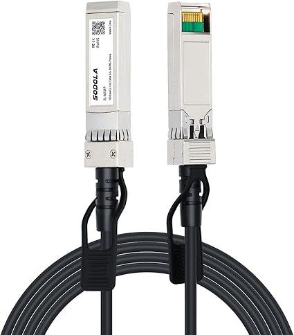 SODOLA 10G SFP+ Twinax DAC кабель 2 м - пасивний мідний кабель прямого підключення для Cisco, Ubiquiti, Mikrotik, Intel, TP-Link,, фото 1