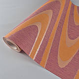 Шпалери вінілові на флізеліні 0.53 × 10.05 м Marburg 54219, бордово-цегляні — для вітальні, спальні, кабінету, фото 2