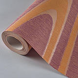 Шпалери вінілові на флізеліні 0.53 × 10.05 м Marburg 54219, бордово-цегляні — для вітальні, спальні, кабінету, фото 3