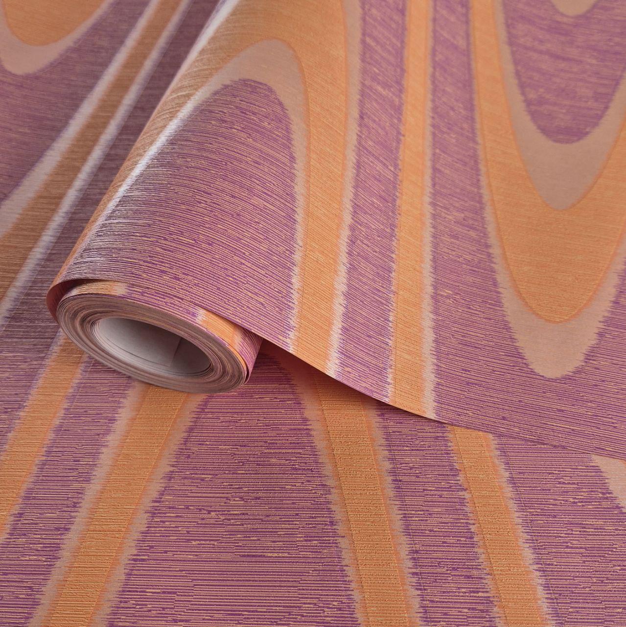 Шпалери вінілові на флізеліні 0.53 × 10.05 м Marburg 54219, бордово-цегляні — для вітальні, спальні, кабінету, фото 1