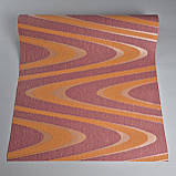 Шпалери вінілові на флізеліні 0.53 × 10.05 м Marburg 54219, бордово-цегляні — для вітальні, спальні, кабінету, фото 4