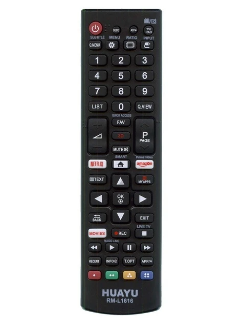Універсальний пульт HUAYU RM-L1616 (для телевізорів LG)