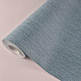 Шпалери вінілові на флізеліні 0.53 × 10.05 м Marburg 54214, темно-блакитні — для спальні, вітальні, кабінету, фото 5