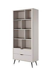 Стелаж Perfect Home Ланте / Lante 2S з 2 шухлядами і чорними ніжками Беж (PFH-091173)