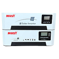 5кВт система зберігання енергії MUST HBP18-5248PRO з інвертором ДБЖ 5,2кВт АКБ LiFePO4 5,1 кВт*год