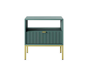 Тумба приліжкова Perfect Home Нова / Nova з 1 шухлядою і золотими ніжками S54 Лабрадор (PFH-091493)