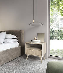 Тумба приліжкова Perfect Home Форест / Forest S54 з 1 шухлядою Беж пісочний/ялиця сканді (PFH-091486)