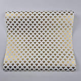 Шпалери флізелінові миючі 0.53 × 10.05 м Marburg 54152, білі із золотом — для вітальні, спальні, коридору, фото 4