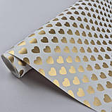 Шпалери флізелінові миючі 0.53 × 10.05 м Marburg 54152, білі із золотом — для вітальні, спальні, коридору, фото 5