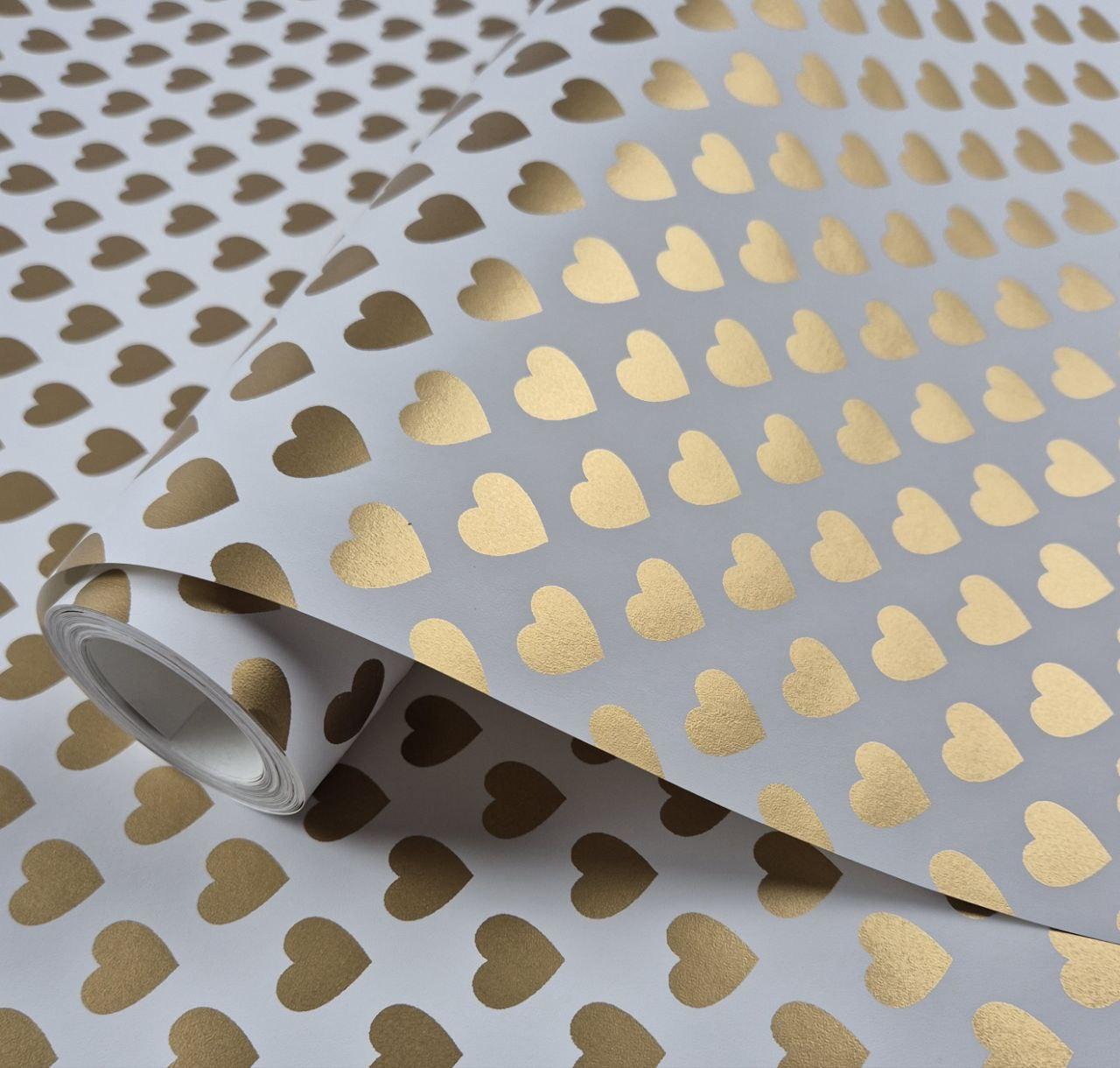 Шпалери флізелінові миючі 0.53 × 10.05 м Marburg 54152, білі із золотом — для вітальні, спальні, коридору, фото 1