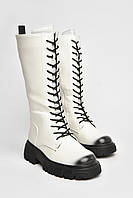 Дитячі демісезонні чоботи Jong Golf, білі, розміри 33-38, устілка до 24,3 см.