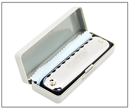 Губна гармоніка EASTTOP T10-1 (10 отворів срібне покриття, чорний корпус)