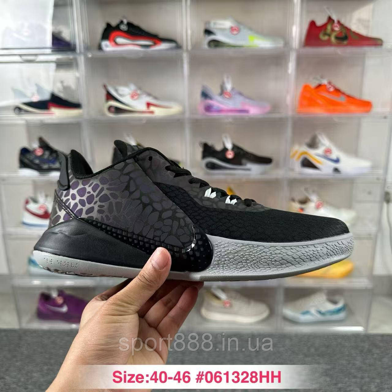 Eur40-46 Кобі Nike Kobe Mamba Focus чорні чоловічі баскетбольні кросівки, фото 1