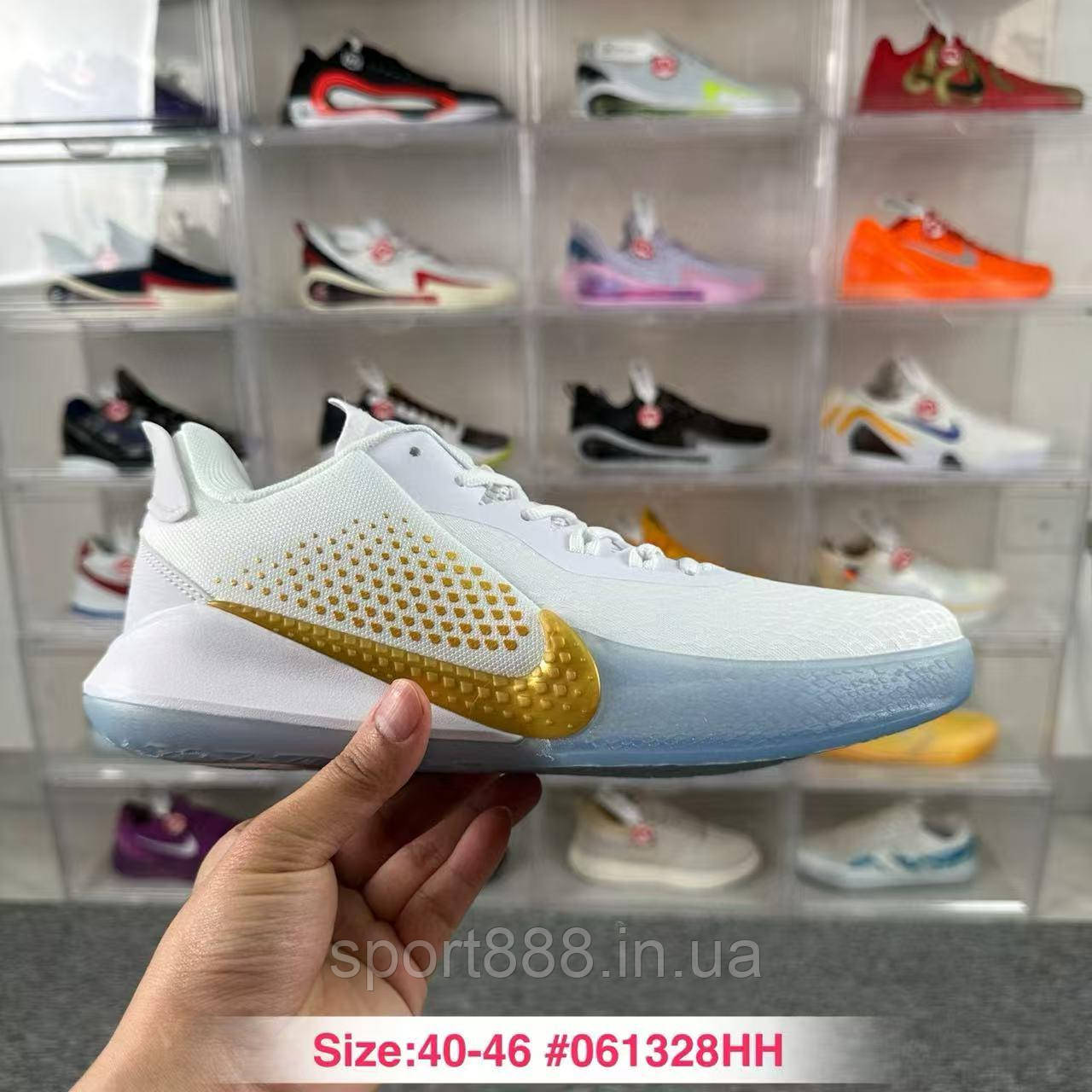Eur40-46 Кобі Nike Kobe Mamba Focus білі чоловічі баскетбольні кросівки, фото 1