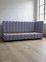 Дитяче кутове ліжко диван з бортиками Ріо 1 м'яке стильне односпальне для дітей підлітків дорослих з нішою 80х190 без матраца