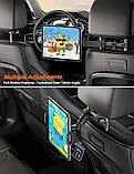 Кріплення для планшета на підголівник автомобіля Tryone CHZ-06, регульоване, чорне, універсальне, фото 3