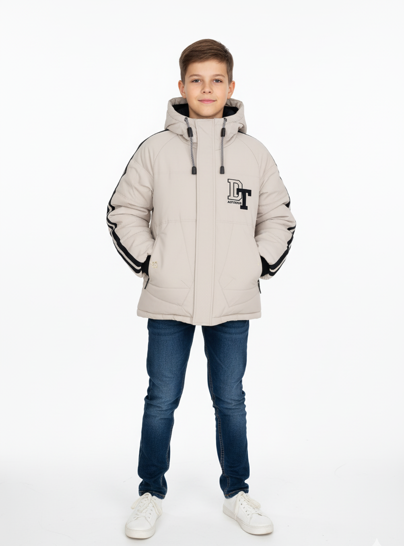 Куртка для хлопчика підліткова бежева (2514), фото 1