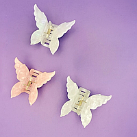 Набір 3 шт. Затиск для волосся (крабик, шпилька) "Метелик"