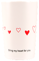 Чашка LED LOVE IS D 360 мл з бамбуковою кришкою та ложкою в коробці B060498, фото 4