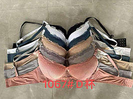 Жіноча спідня бюстгальтери бюстгальтери. Кольорові ліфчики Чашка Д (1067D)