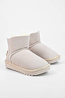 Угги детские Victoria А313, искусственная замша, бежевый, размеры 32-37, удобная подошва, высокий комфорт