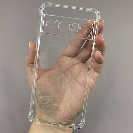 Чохол для Google Pixel 8 Pro чохол із захистом камери з бронь кутами на гугл піксель 8 про прозорий ttp, фото 1