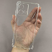 Чохол для Motorola G84 чохол з бронь кутами захистом камери на телефон моторола г84 прозорий ttp