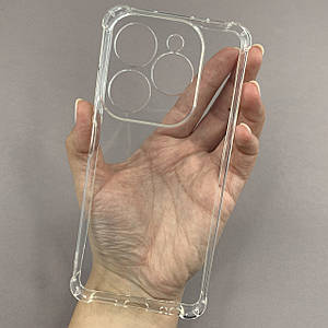 Чохол для Tecno POP 8 чохол з бронь кутами захистом камери на телефон техно поп 8 прозорий ttp